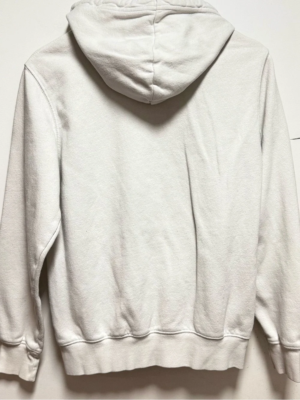 The North Face White Pullover Hoodie with Large Black Logo